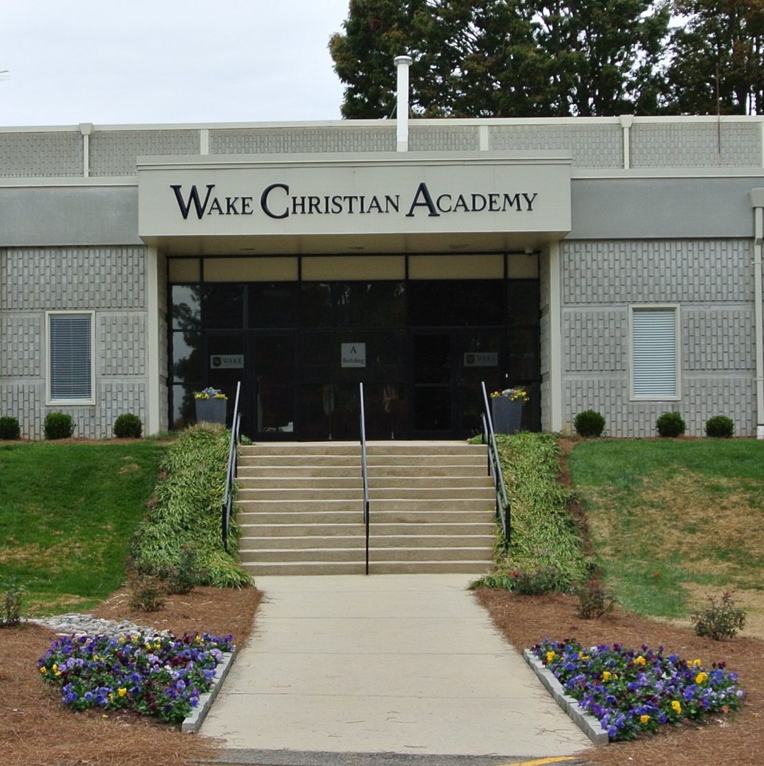 front of school Wake Christian Academy